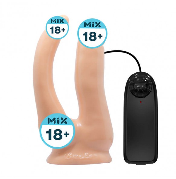 BAILE - Jessica Dual-Dildo Vibrators Strap-On (L:18cm - D:3.9cm)